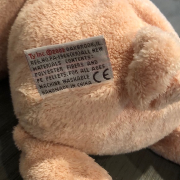 2002 TY Pluffies Tylux Plush Corkscrew the pig NWT - Picture 4 of 5